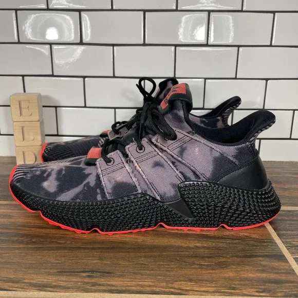 adidas Prophere Men's Size 10 Shoes Bleached Black Red Streetwear Sneakers  NEW